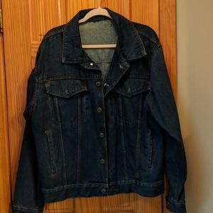 Vintage men's jean jacket, large, exc. con.